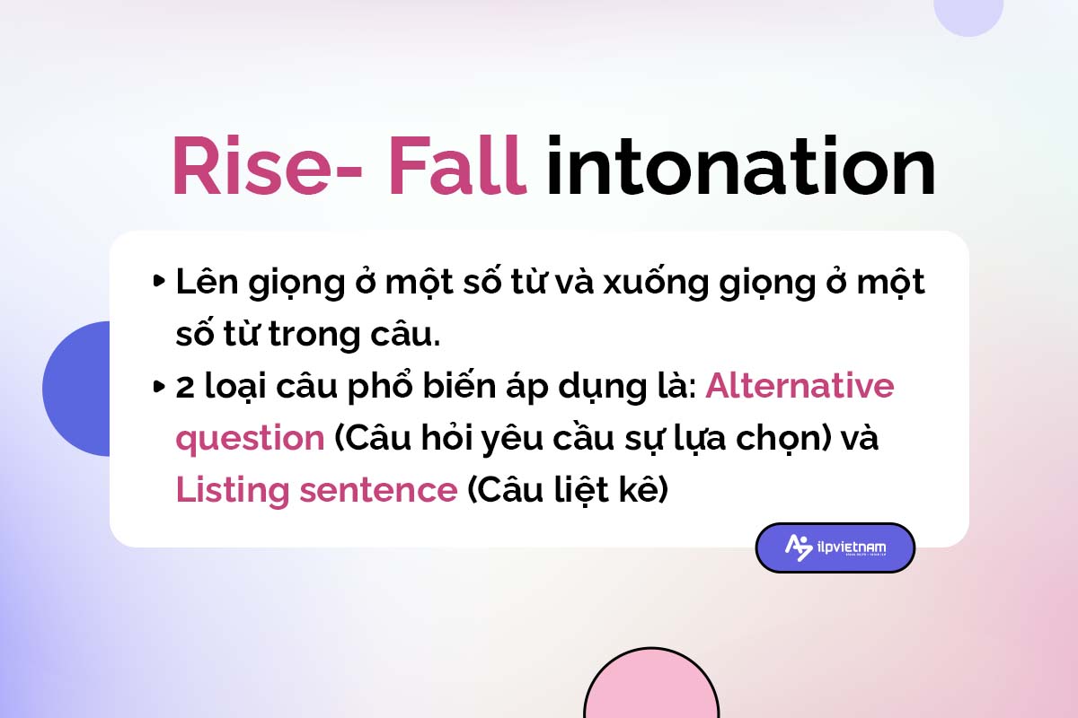 ngữ điệu trong tiếng anh rise - fall intonation