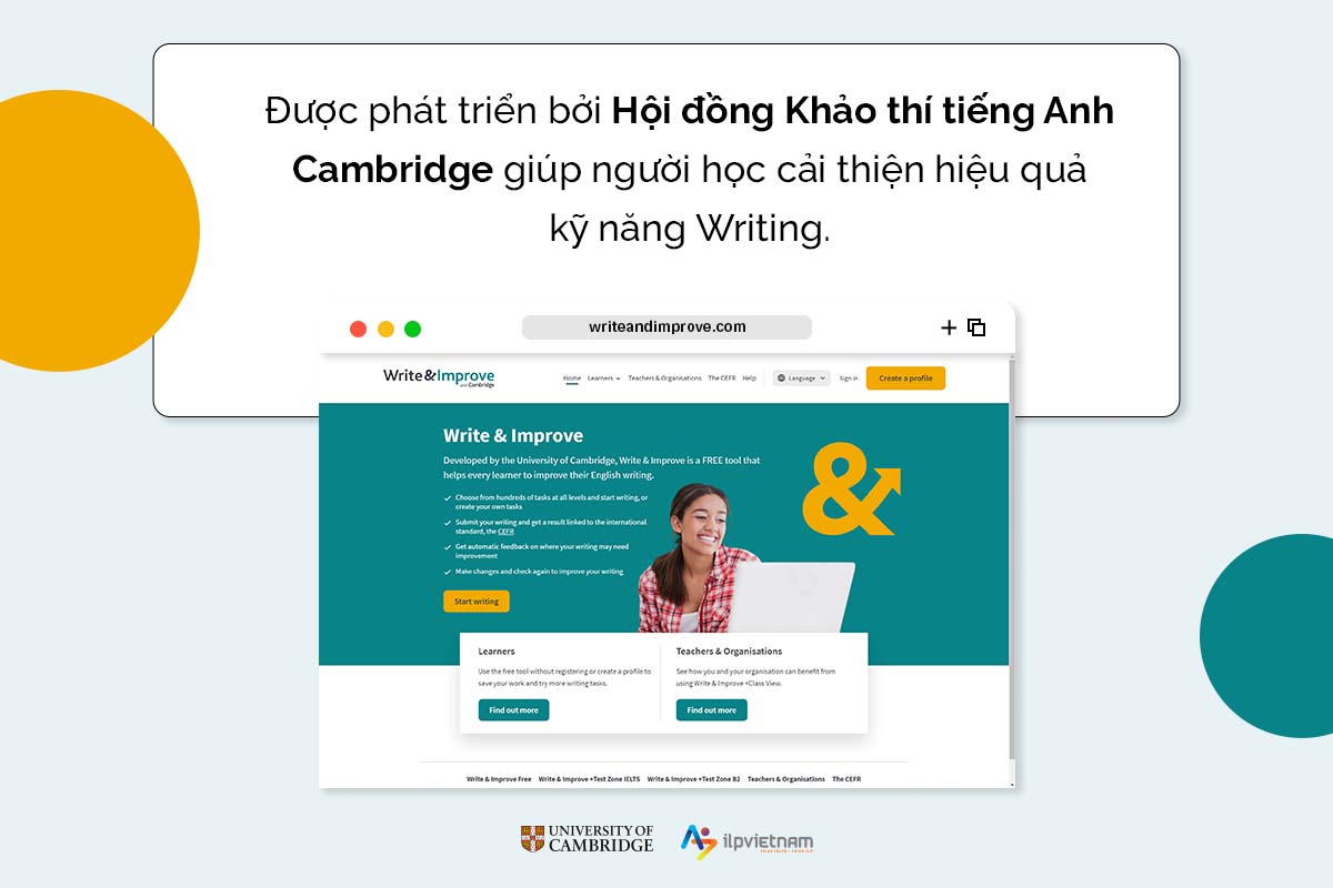 write&improve - viết đoạn văn tiếng anh