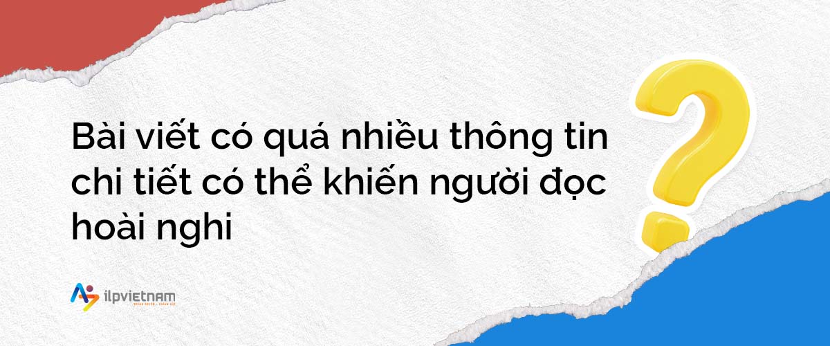 decluterring - bài viết chia sẻ quá nhiều thông tin