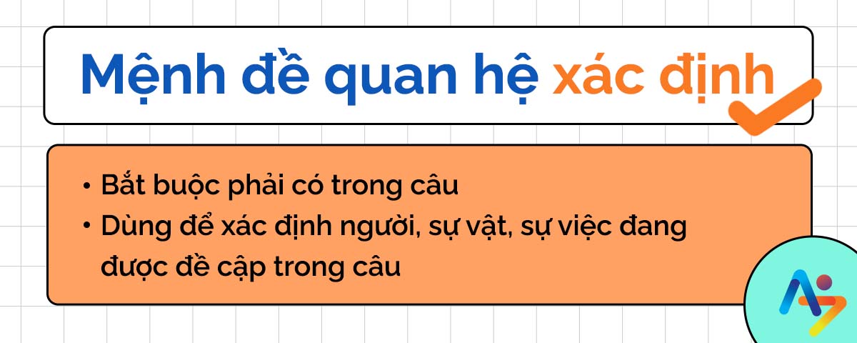 mệnh đề quan hệ xác định