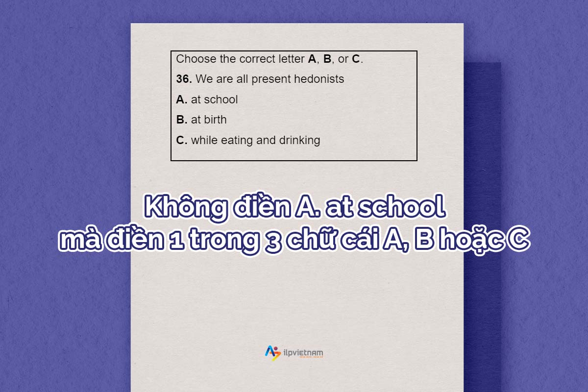 chọn đáp án ielts listening