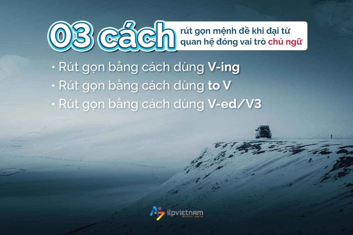 03 cách rút gọn mệnh đề quan hệ