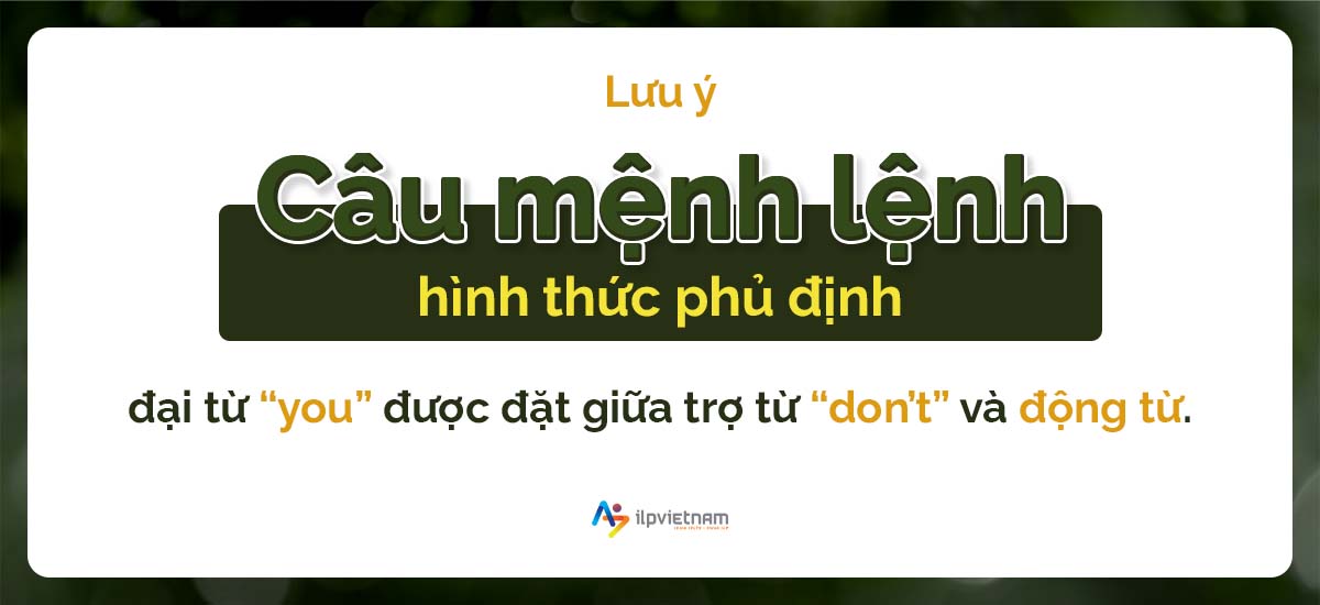 lưu ý về câu mệnh lệnh - causative form