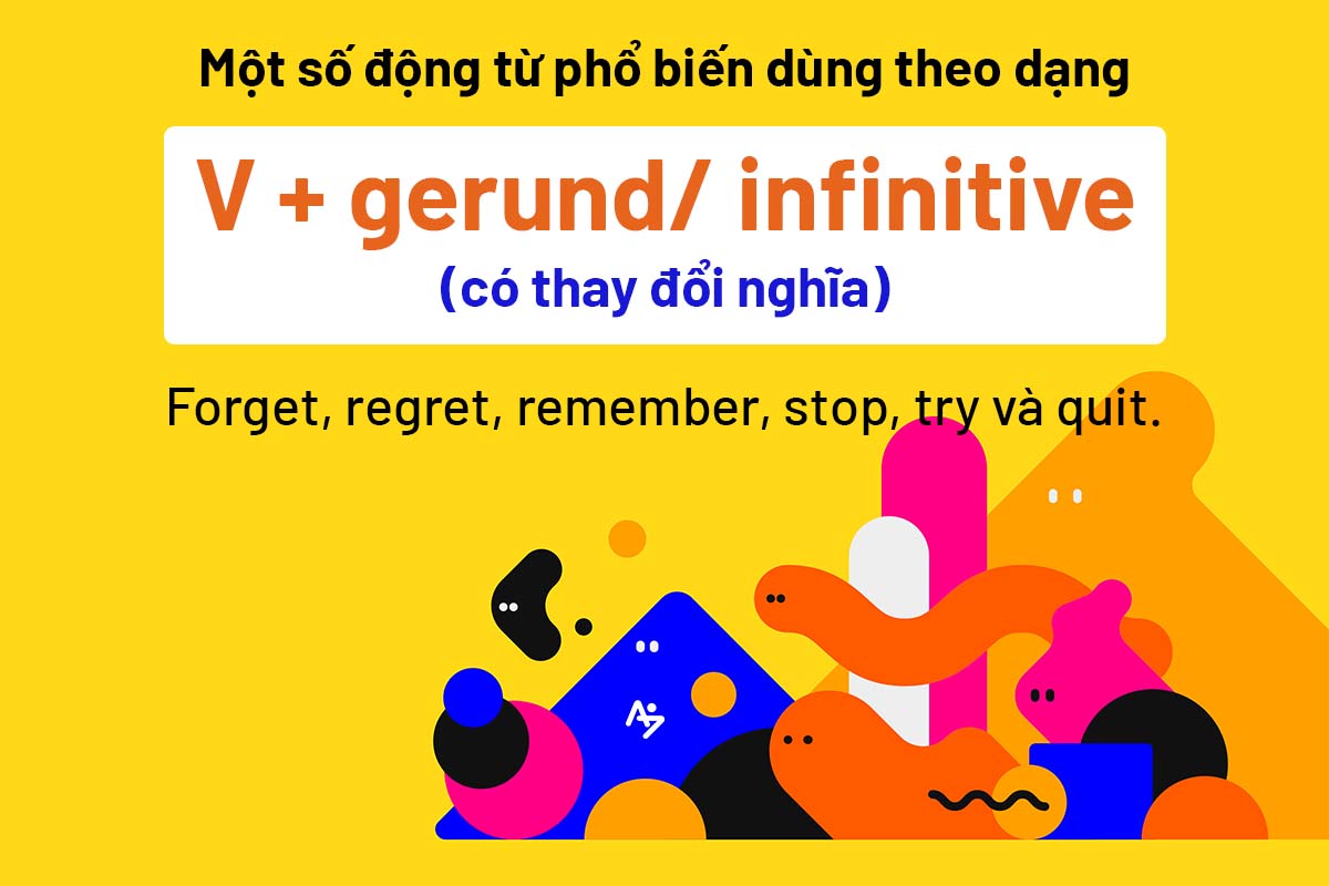 các dạng động từ - Verb + gerund/infinitive (có thay đổi nghĩa)