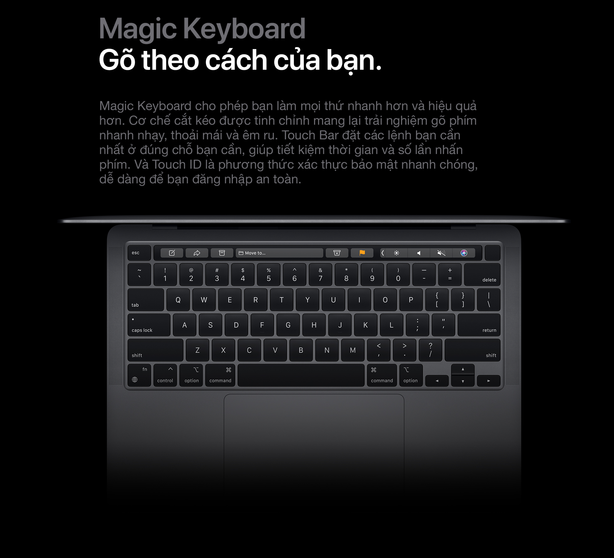 MacBook Pro M1 2020 - Bàn phím MacBook Pro M1 2020 - Bàn phím