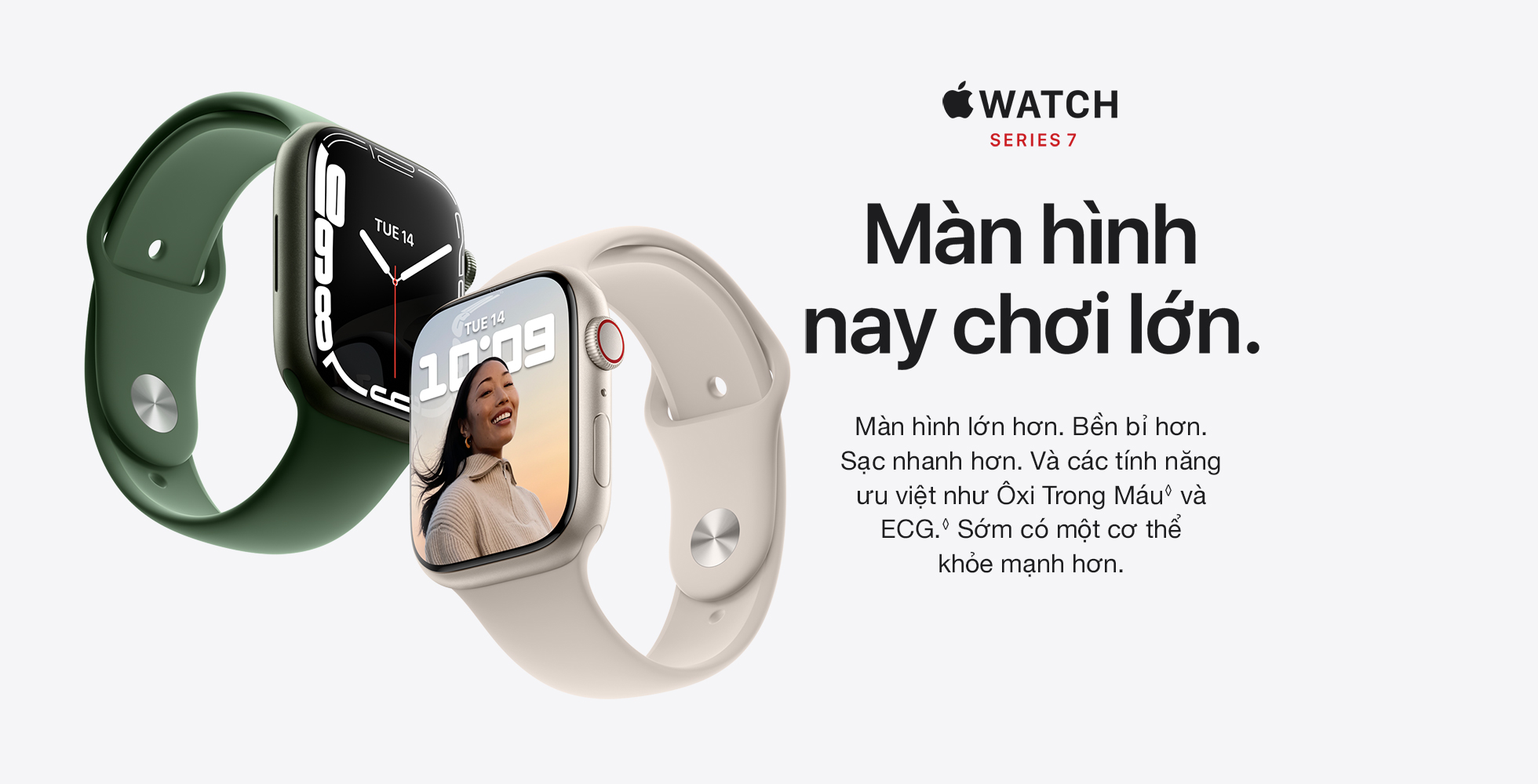 Apple Watch Series 7 LTE 41mm - Màn hình nay chơi lớn