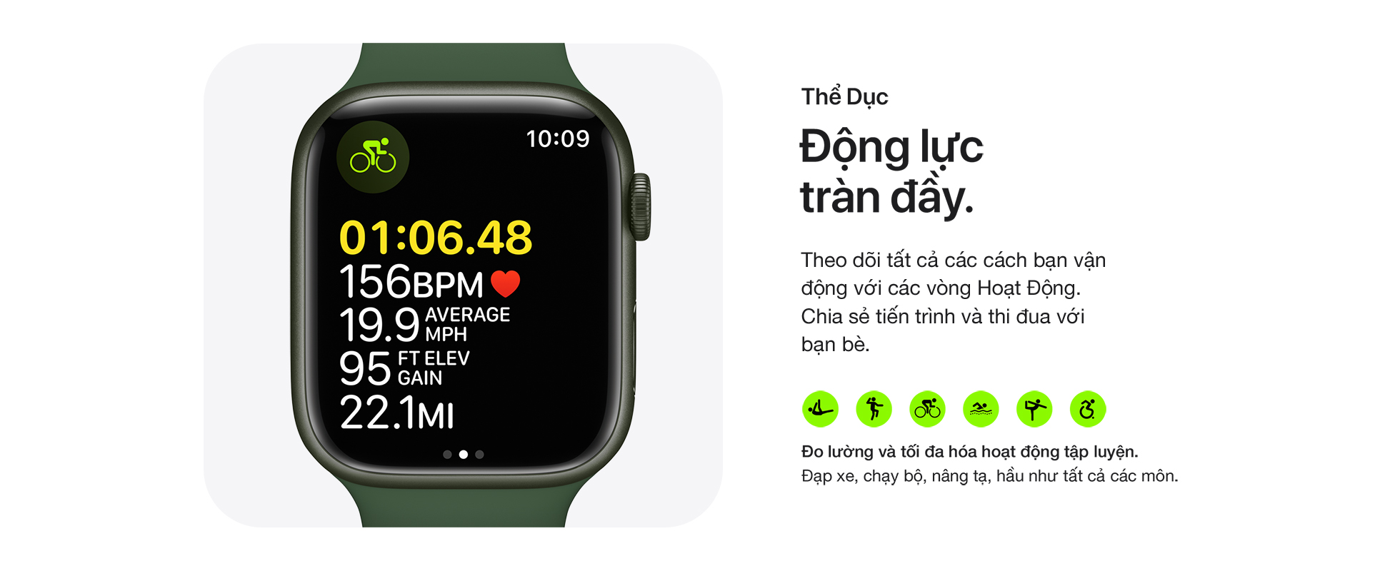 Apple Watch Series 7 LTE 41mm - Thể dục