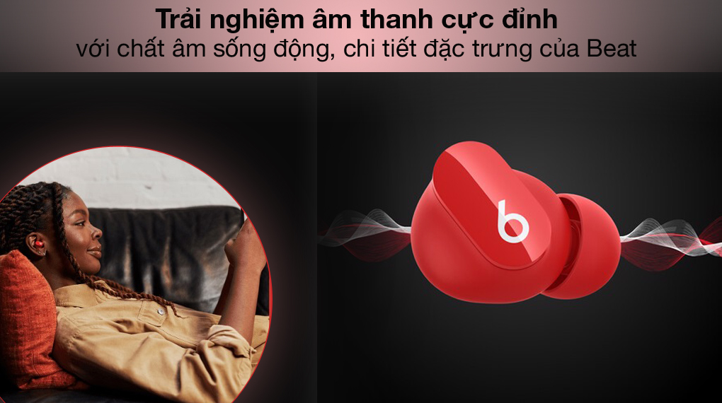 Âm thanh cực đỉnh - Beats Studio Buds MJ503 Đỏ Âm thanh cực đỉnh - Beats Studio Buds MJ503 Đỏ