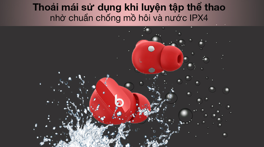 Chống nước IPX4 - Beats Studio Buds MJ503 Đỏ Chống nước IPX4 - Beats Studio Buds MJ503 Đỏ