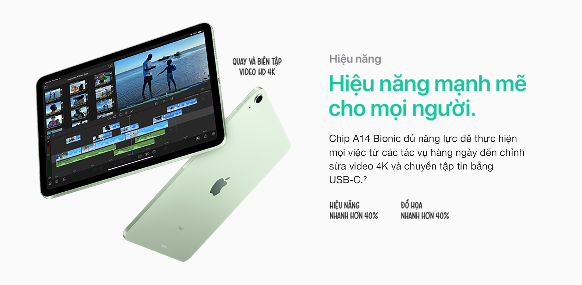 iPad Air 4 10.9 inch 4G 64GB - Hiệu năng