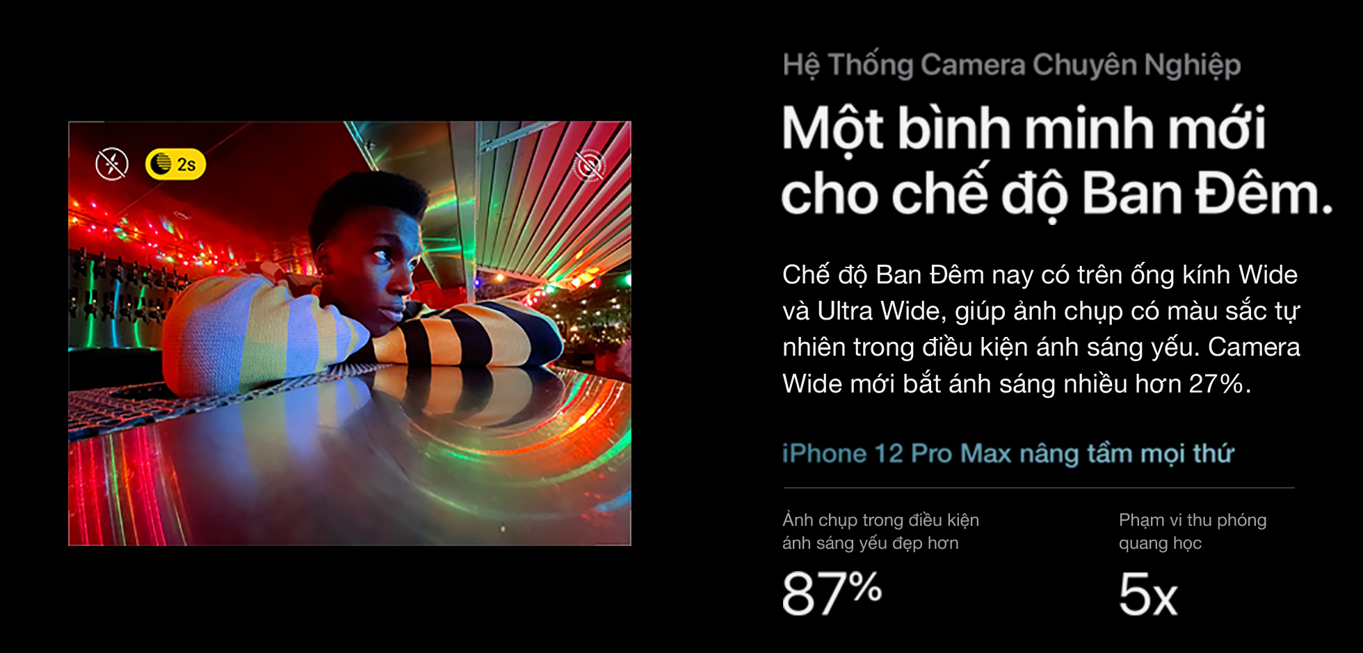 iPhone 12 Pro 128GB - Hệ thống camera