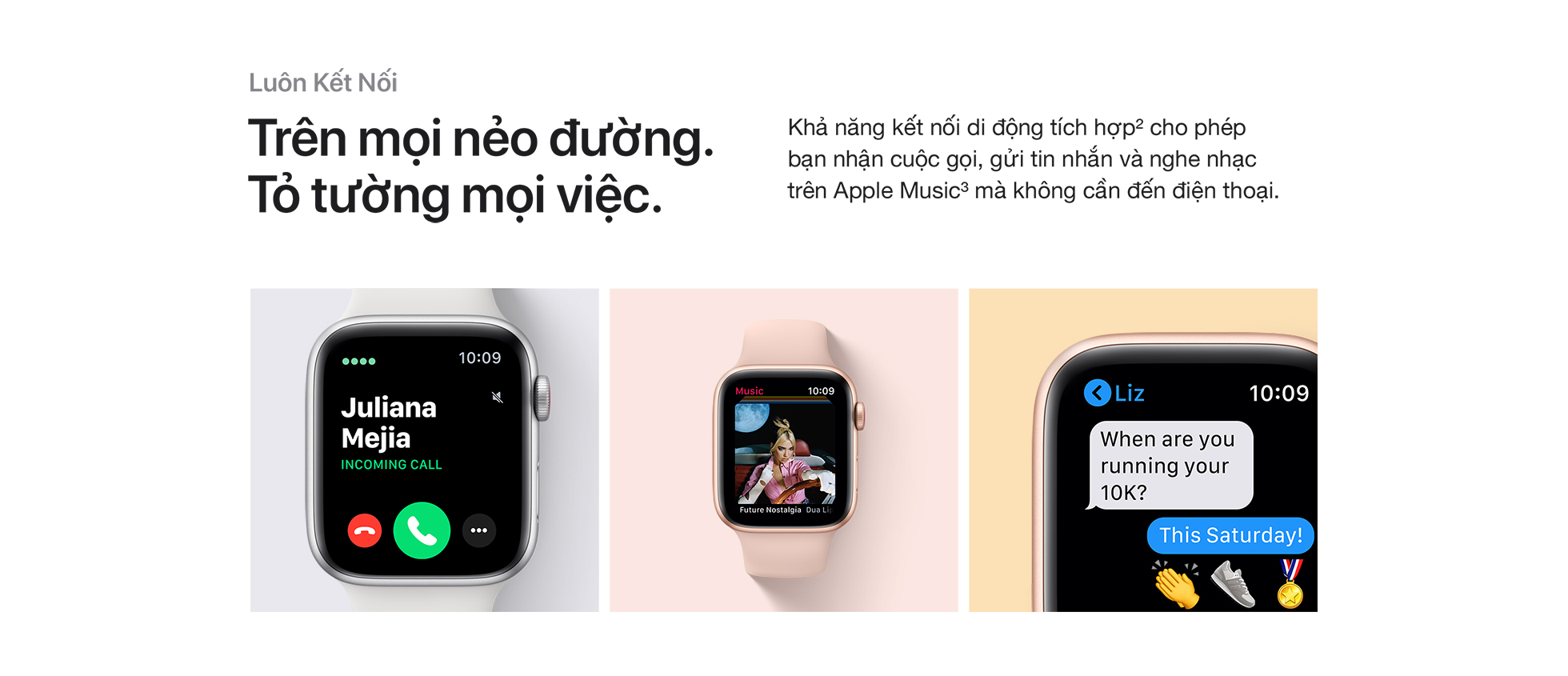 Apple Watch SE GPS 40mm - Kết nối