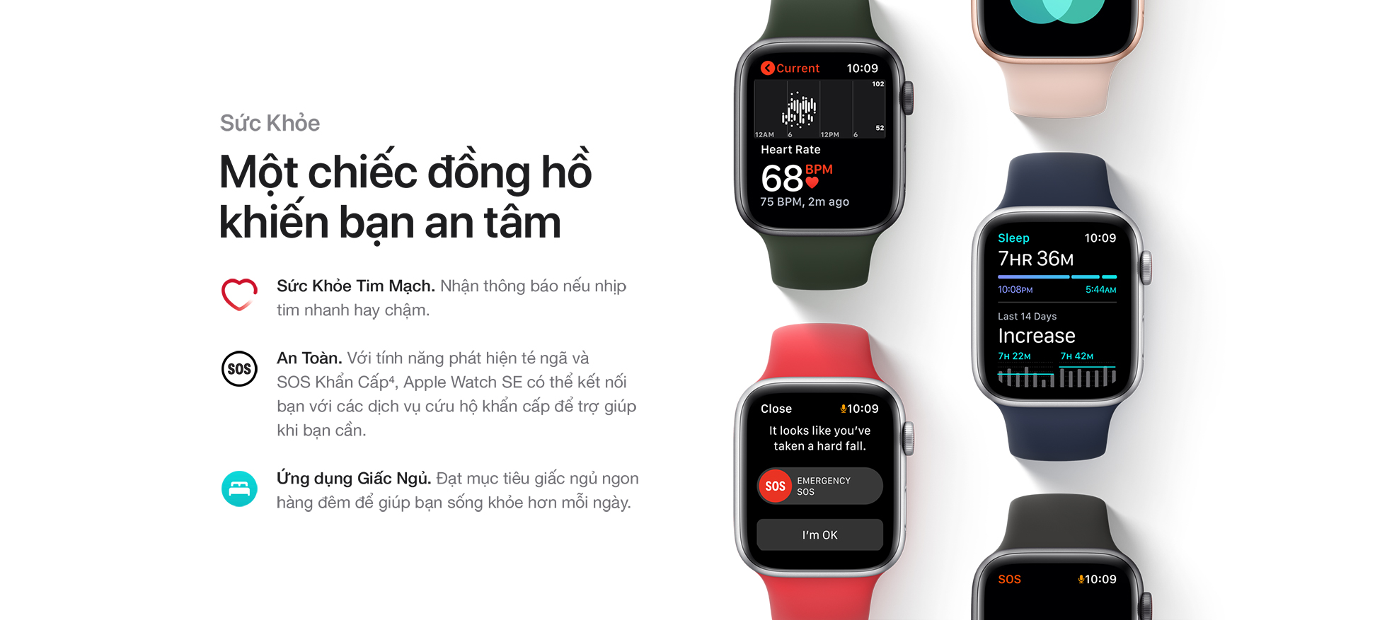 Apple Watch SE GPS 40mm - Sức khoẻ