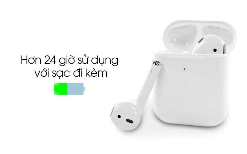 Tai nghe Bluetooth AirPods 2 Apple MV7N2 Trắng sử dụng pin dài lâu Tai nghe Bluetooth AirPods 2 Apple MV7N2 Trắng sử dụng pin dài lâu
