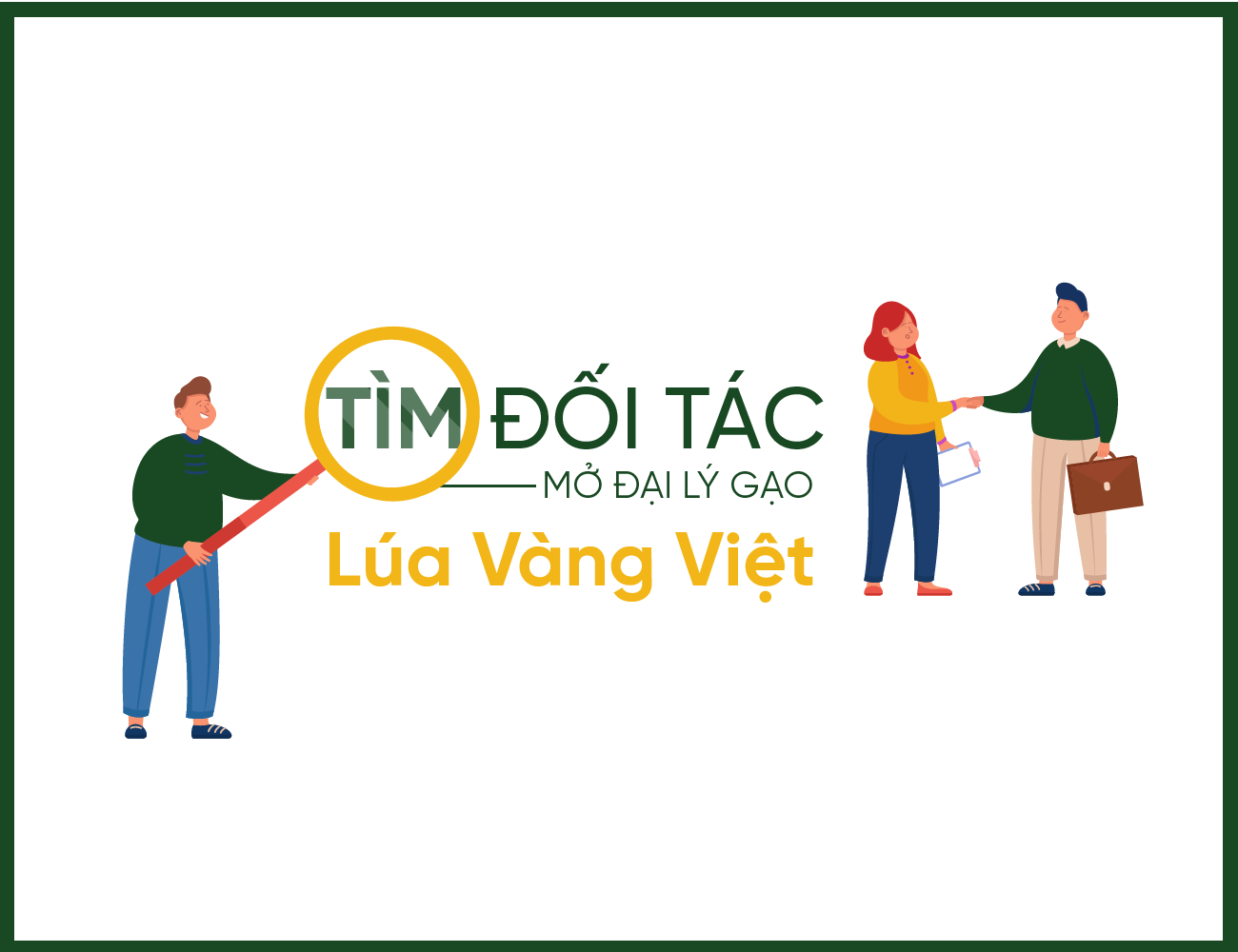 Tìm đối tác mở đại lý gạo Lúa Vàng Việt