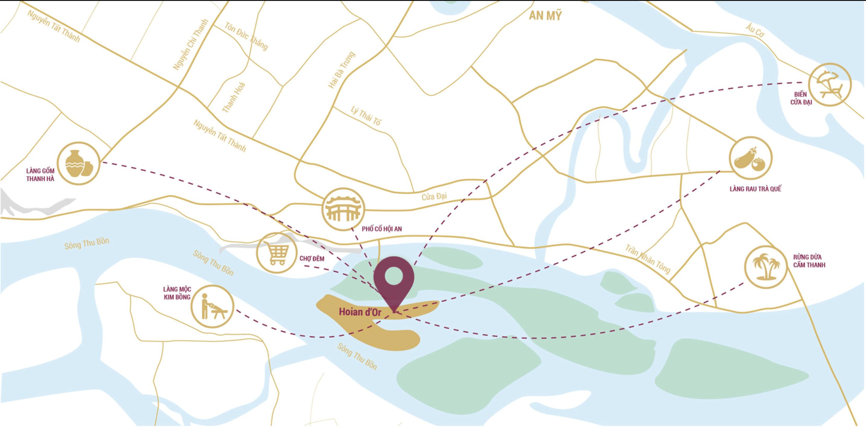 Map HỘI AN D’OR - Đất xanh Đà Nẵng