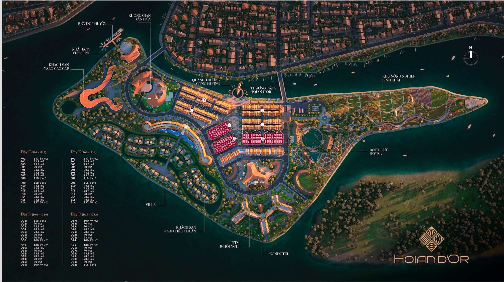 Map HỘI AN D’OR - Đất xanh Đà Nẵng