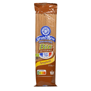 Mì Spaghetti hữu cơ nguyên cám - Grand Mère (250g)