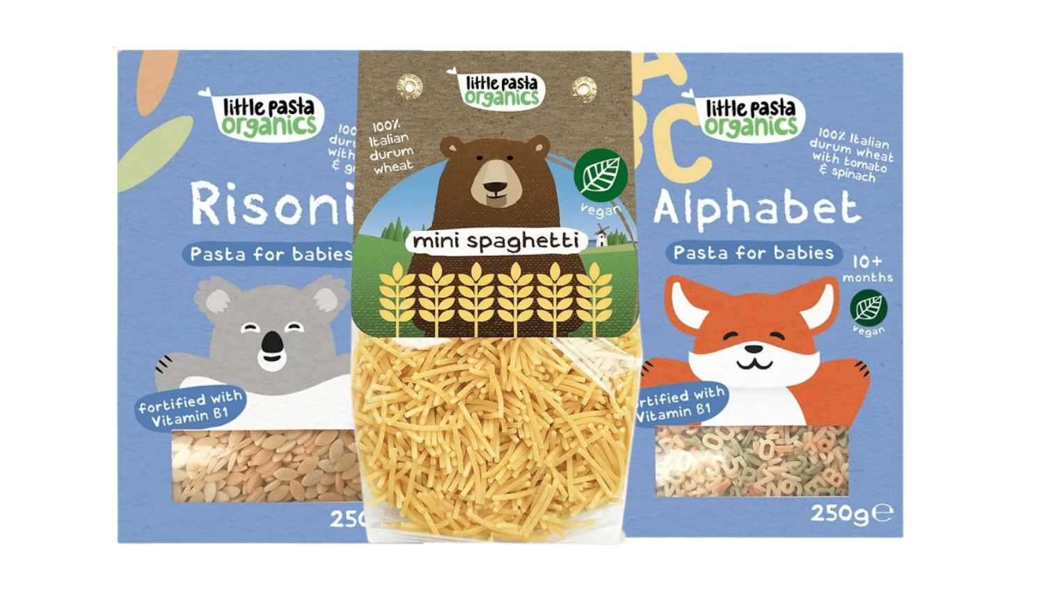 Mì ăn dặm hữu cơ cho bé của Little Pasta Organic