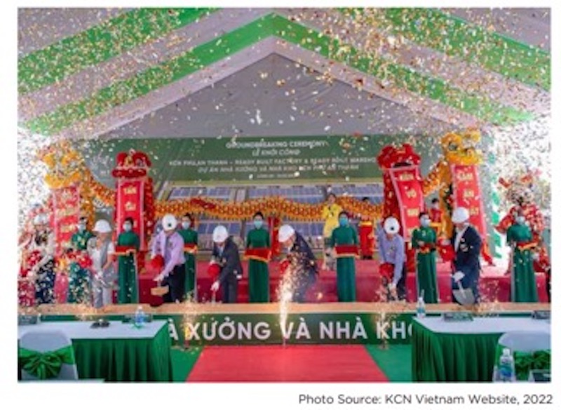 KCN Vietnam broke ground at Phu An Thanh Industrial Park, a premium industrial facility in Long An Province