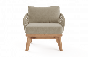 Ghế bành thư giãn chân gỗ