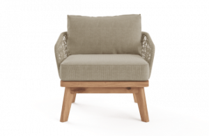 Ghế bành thư giãn chân gỗ