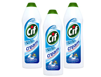 CIF “Cream White” 500ml for bathroom, kitchen