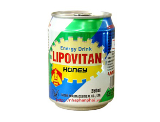 Vietnam FMCG distributors -LIPOVITAN HONEY ENERGY DRINK 250ML CANS