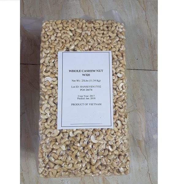 Vietnam Whole Cashew Nut W320 11.34kg