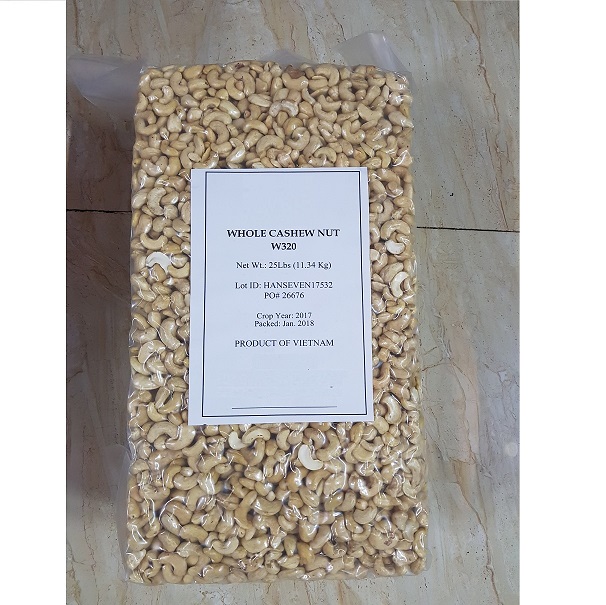 Vietnam Whole Cashew Nut W320 11.34kg