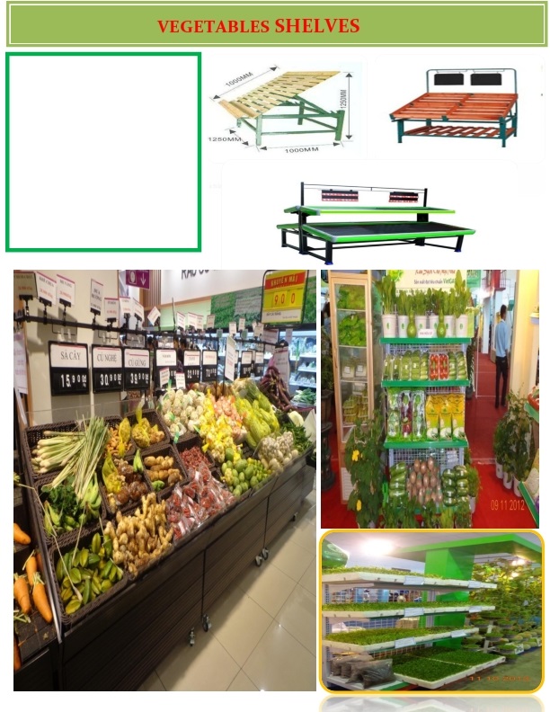 VIETNAM HIGH-QUALITY VEGETABLES SHELVES