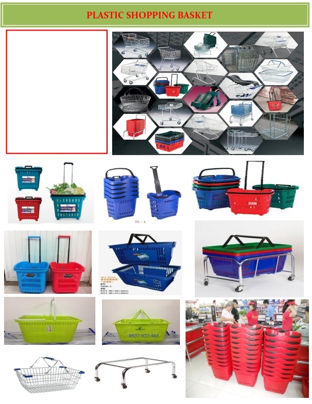 VIETNAM PLASTIC SHOPPING BASKET