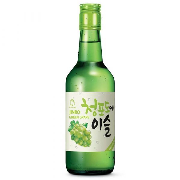 JINRO GREEN GRAPE SOJU 13% 360ML GOOD PRICE