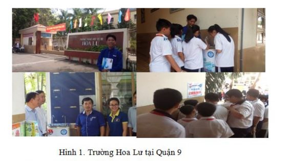 Công trình lắp máy lọc nước trường học của WEPAR
