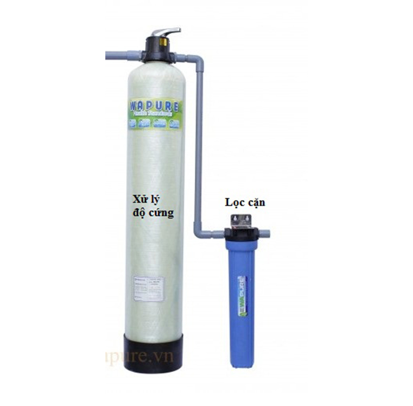 LỌC NƯỚC GIẾNG NHIỄM VÔI WC48, 1 BÌNH LỌC ĐỘ CỨNG VÀ LỌC CẶN