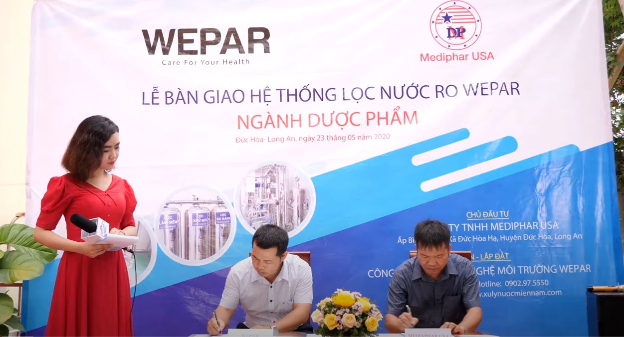 Buổi phỏng vấn ký kết hợp đồng lắp đặt Hệ thống RO ngành dược phẩm cho Công ty TNHH Medifa USA