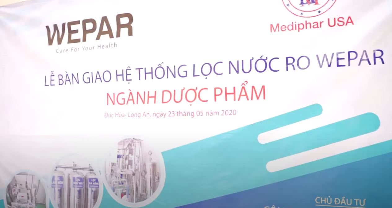 Lắp đặt hệ thống lọc nước RO ngành dược phẩm cho Công ty TNHH Mediphar USA