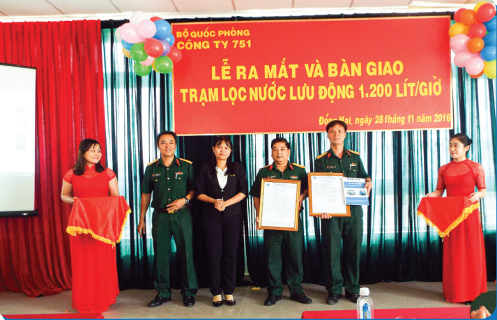 Hệ thống lọc nước RO di dộng phục vụ Quân đội