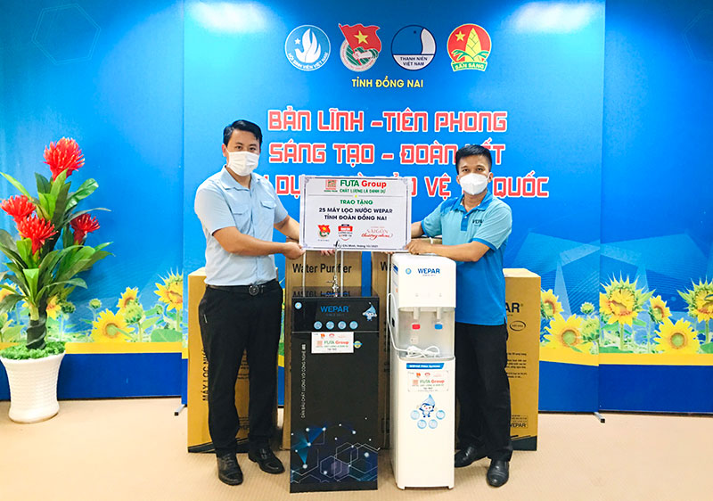 Bàn giao Máy lọc nước Wepar tại Tỉnh đoàn Đồng Nai