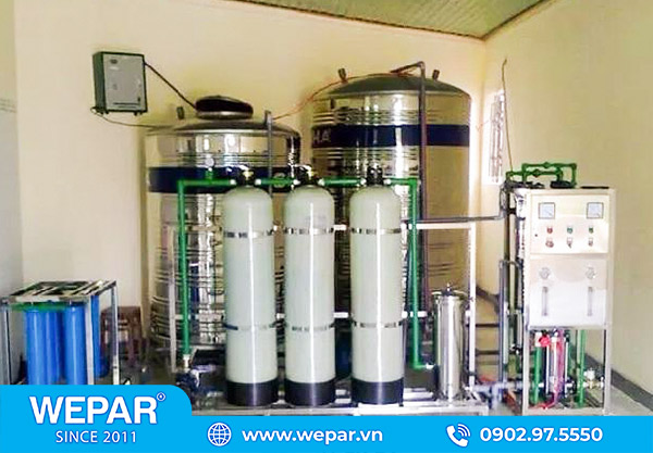 Hệ thống lọc nước RO đóng bình chai công suất 2800 l/h