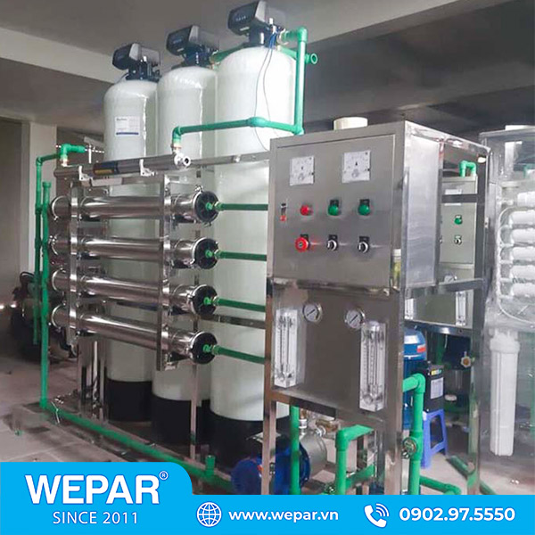 Hệ thống lọc nước RO đóng bình chai công suất 5300 l/h