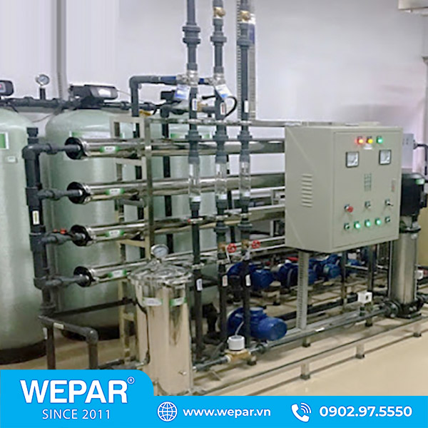 Hệ thống lọc nước RO đóng bình chai công suất 5500 l/h