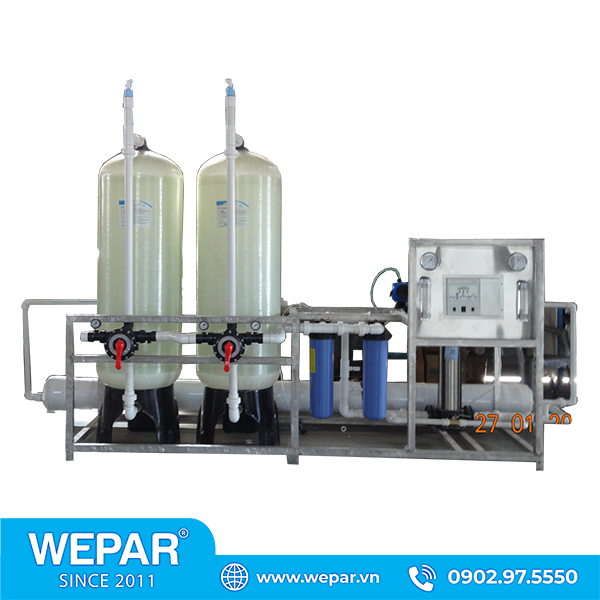 Hệ thống lọc nước RO đóng bình chai công suất 6000 l/h