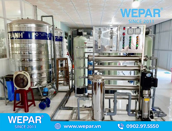 Hệ thống lọc nước RO đóng bình chai công suất 8500 l/h