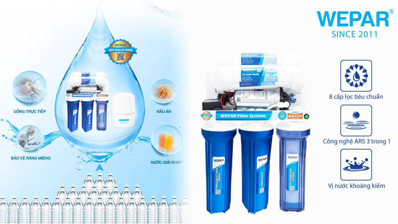Máy lọc nước Wepar - Món quà ý nghĩa Máy lọc nước Wepar - Món quà ý nghĩa