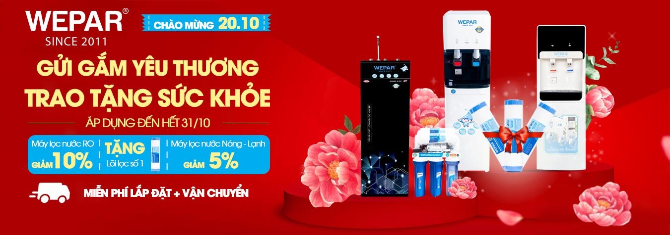 Sale Máy lọc nước Wepar ngày lễ phụ nữ Sale Máy lọc nước Wepar ngày lễ phụ nữ