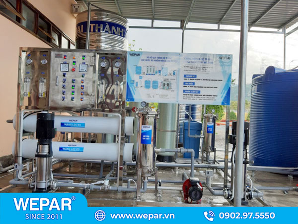 Công trình RO lọc nước nhiễm mặn cho trạm biến áp