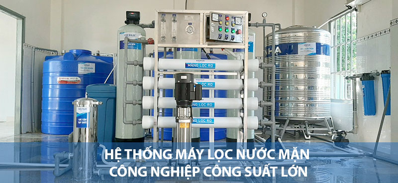 Hệ thống máy lọc nước mặn công suất lớn