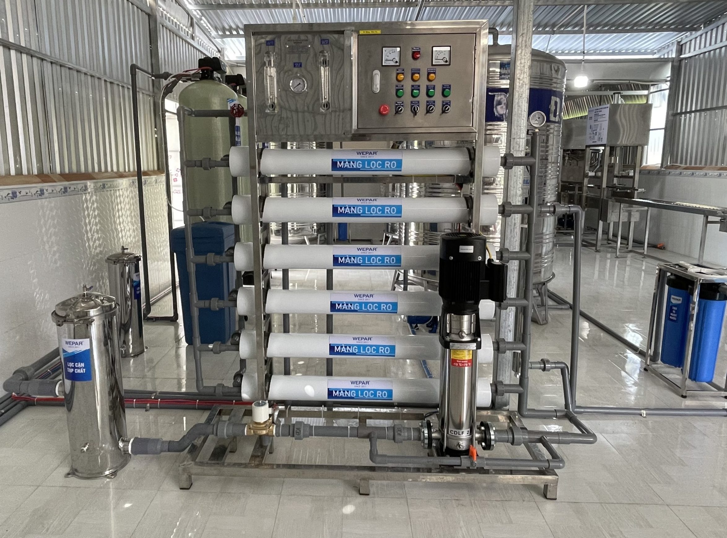 Cần lưu ý khi bảo quản hệ thống sản xuất nước tinh khiết đóng bình đóng chai