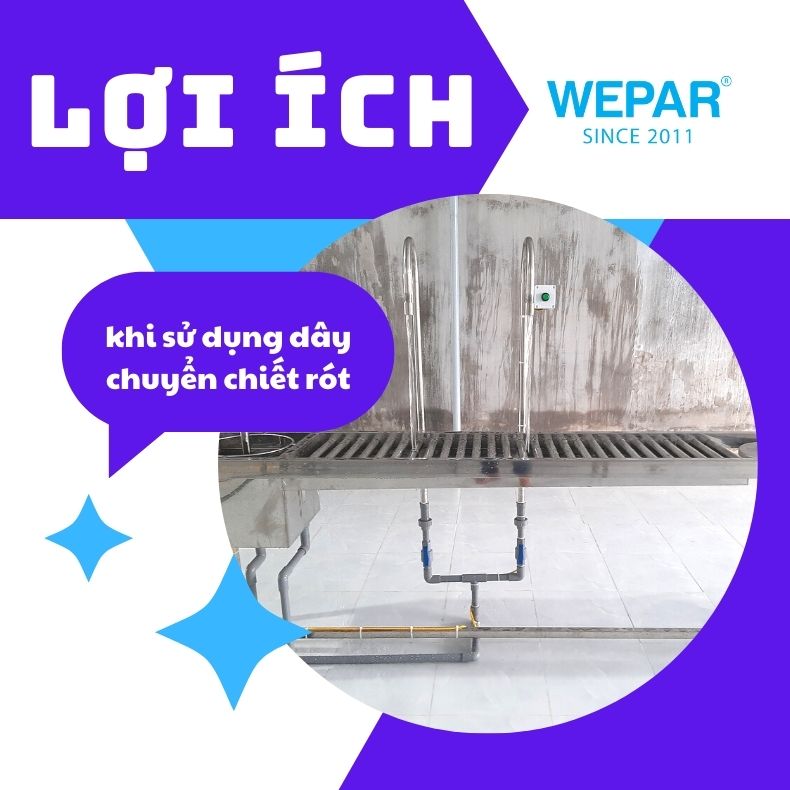 Lợi ích khi sử dụng dây chuyền chiết rót